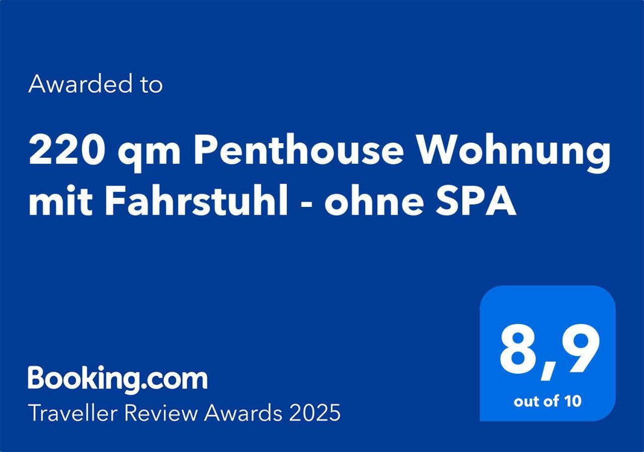 220 Qm Penthouse Wohnung Mit Fahrstuhl - Ohne Spa マンハイム エクステリア 写真